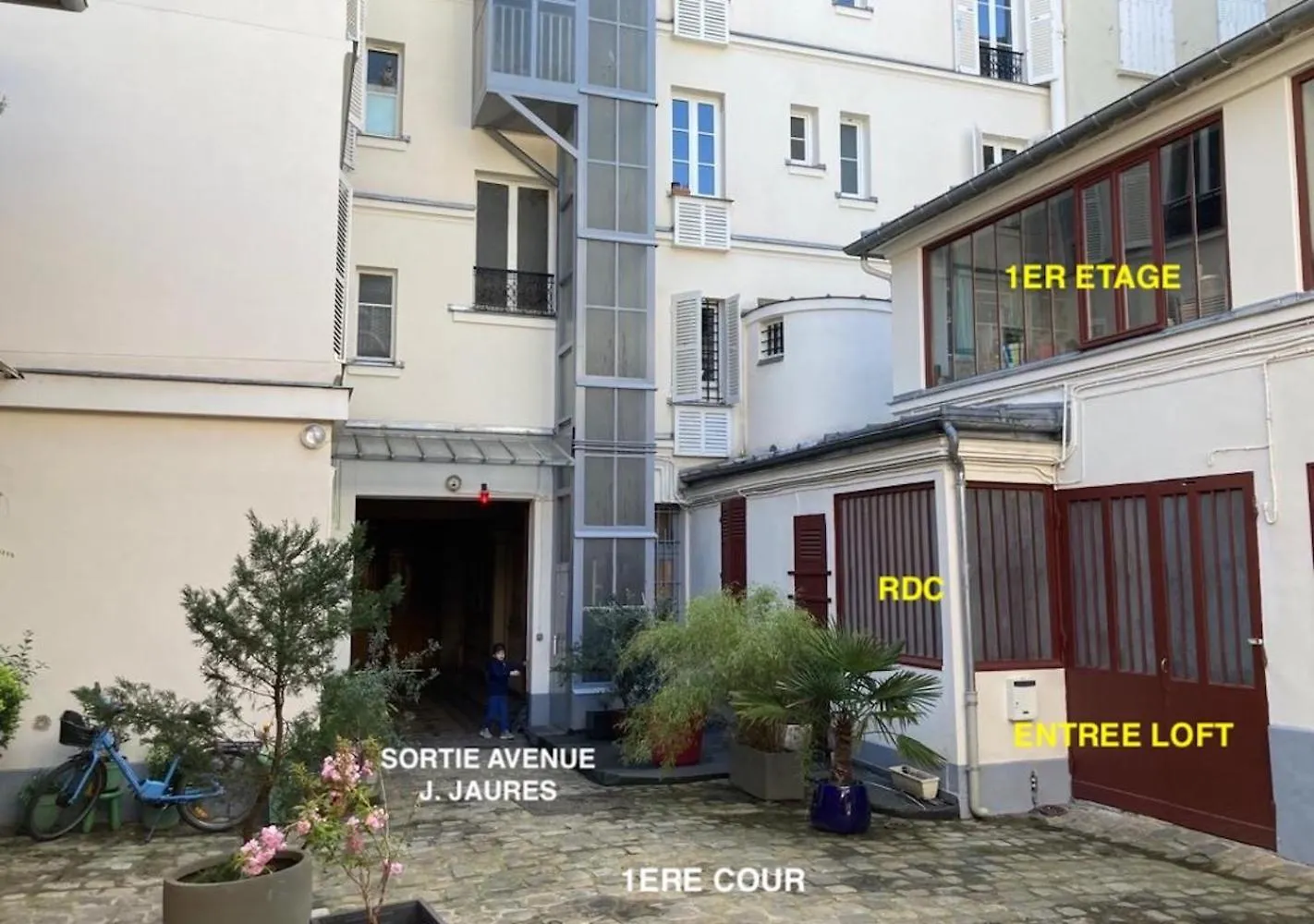 Appartamento Loft Character With A View Of Court Parigi Francia