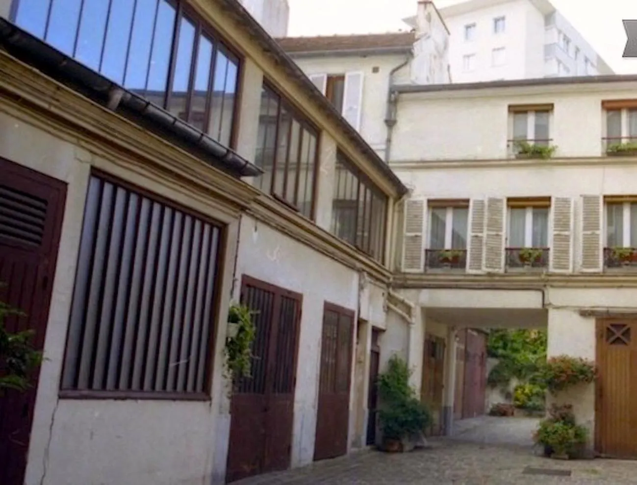 Appartamento Loft Character With A View Of Court Parigi